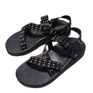 CHACO Lowdown Sandal Mens 11 Blaxk Adjustable Strappy Hiking Hippie Cali
