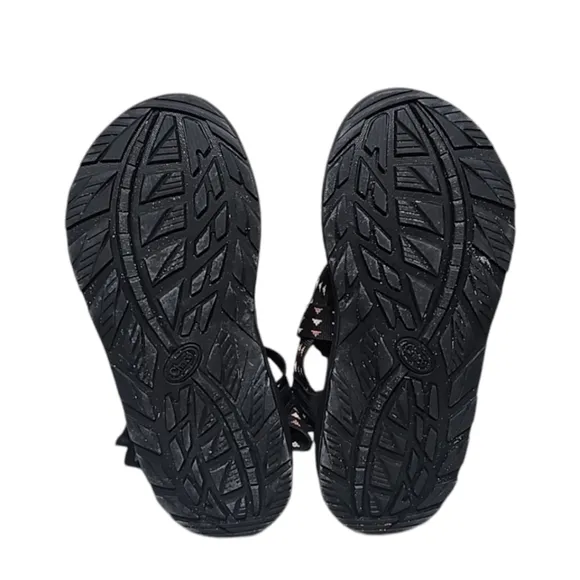 CHACO Lowdown Sandal Mens 11 Blaxk Adjustable Strappy Hiking Hippie Cali