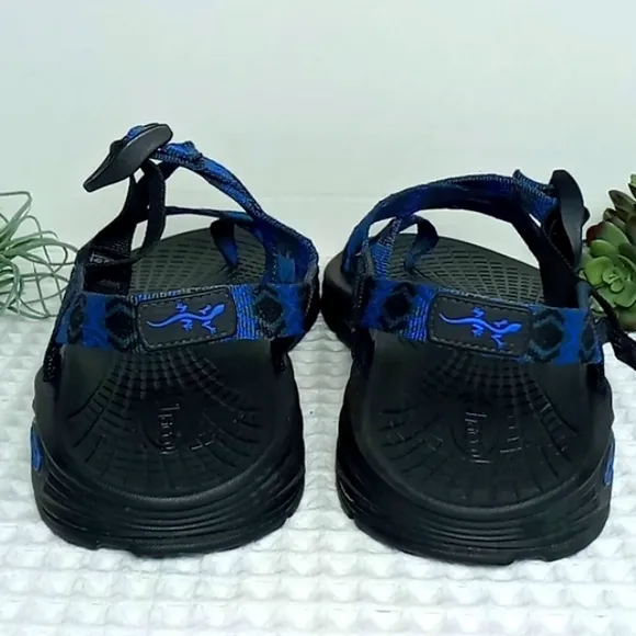 Chaco Men's Strappy Trail Hiking Sandals Blue/Black Size 11