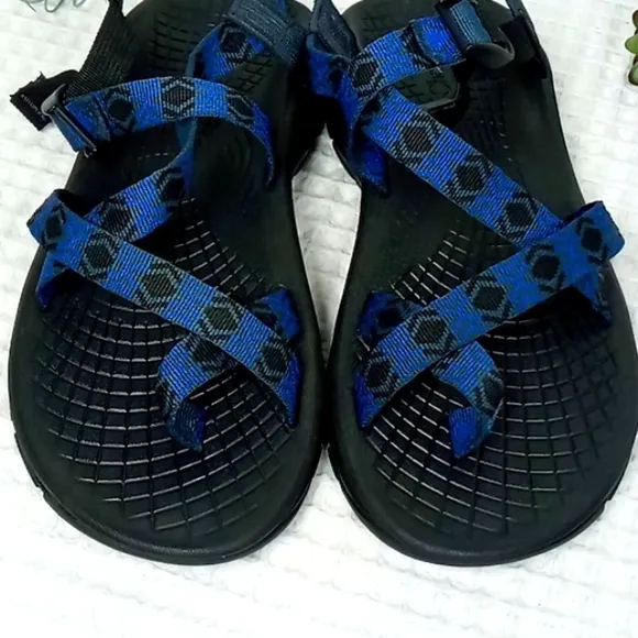 Chaco Men's Strappy Trail Hiking Sandals Blue/Black Size 11