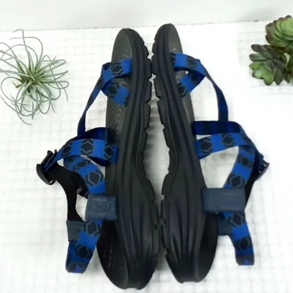 Chaco Men's Strappy Trail Hiking Sandals Blue/Black Size 11