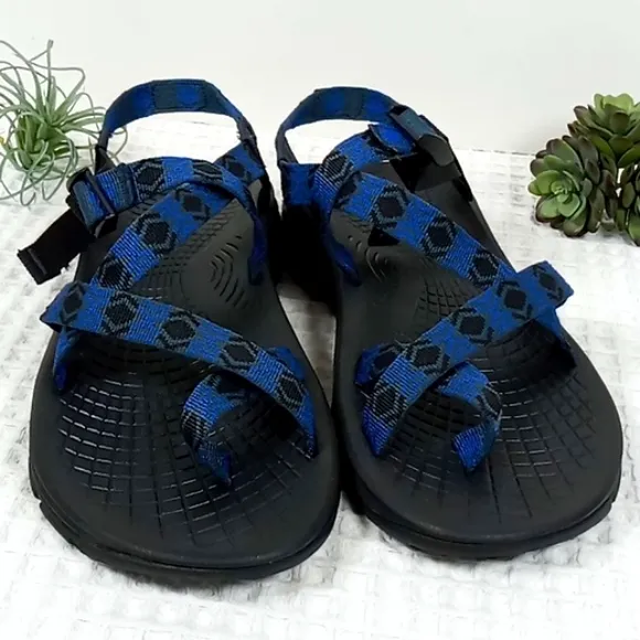 Chaco Men's Strappy Trail Hiking Sandals Blue/Black Size 11
