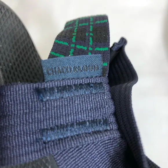 Chaco Men's Z/Cloud Ending Navy Green Adjustable Straps Hiking Sandals Size 13