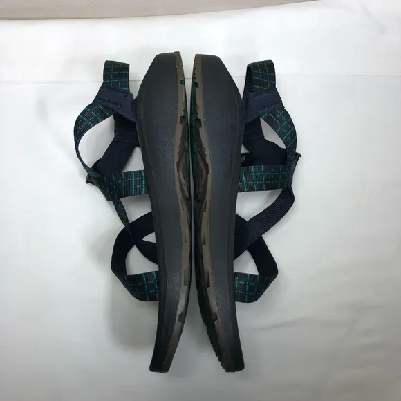 Chaco Men's Z/Cloud Ending Navy Green Adjustable Straps Hiking Sandals Size 13