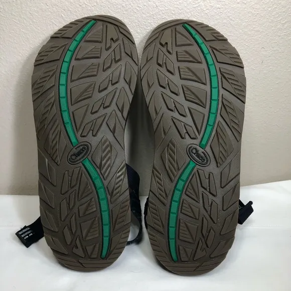 Chaco Men's Z/Cloud Ending Navy Green Adjustable Straps Hiking Sandals Size 13