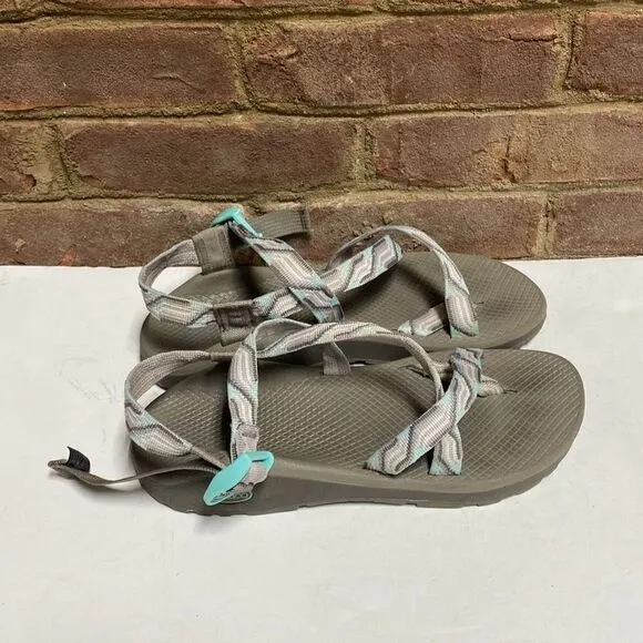 CHACO Sandals 10 ZX2 CLASSIC Grey Candy Hiking Comfort JACQUARD Strappy Size 10
