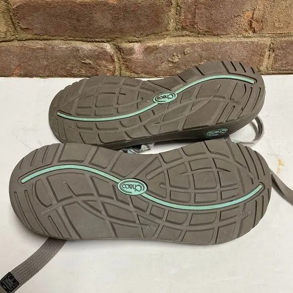 CHACO Sandals 10 ZX2 CLASSIC Grey Candy Hiking Comfort JACQUARD Strappy Size 10