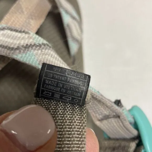 CHACO Sandals 10 ZX2 CLASSIC Grey Candy Hiking Comfort JACQUARD Strappy Size 10