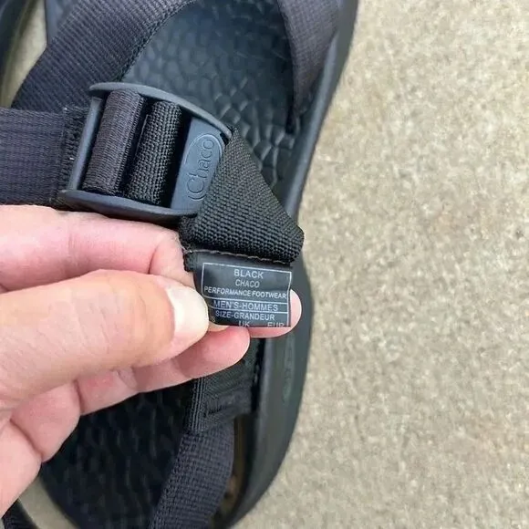 Chaco Updraft Ecotread Black Outdoor Hiking Sport Sandals Men’s Sz 13