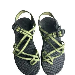 Chaco vibram toe loop hiking trail classic green sandals size 9 women