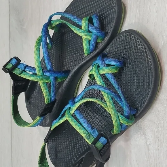 Chaco Women Double strap ZX/2Outdoor Hiking Comfort Loop Toe Sandals shoes sz 7