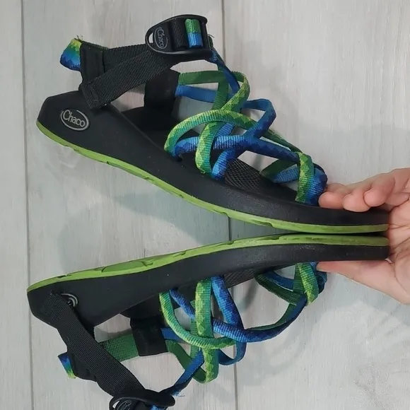Chaco Women Double strap ZX/2Outdoor Hiking Comfort Loop Toe Sandals shoes sz 7