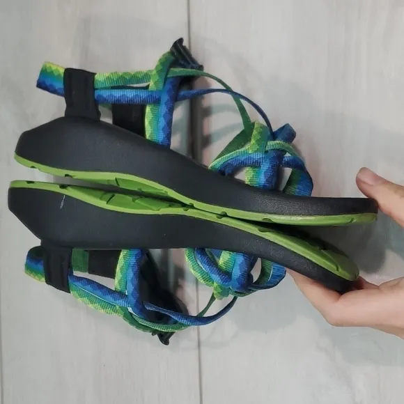 Chaco Women Double strap ZX/2Outdoor Hiking Comfort Loop Toe Sandals shoes sz 7
