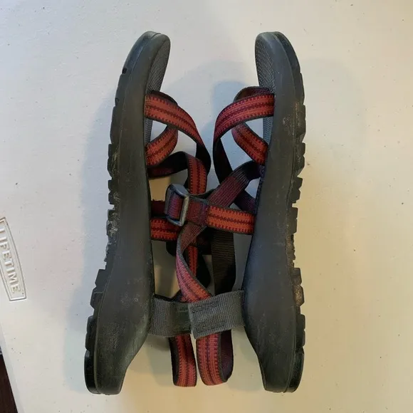 Chaco Z cloud men red adjustable strap hiking, outdoors sporty sandals Size W11