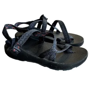 Chaco Z1 Sandal Single Strap Strappy Hiking Outdoor Sandals Gray Black Men's 10
