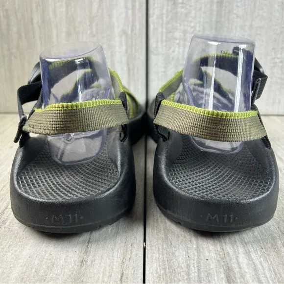 Chaco Z/Cloud Z1 Classic Green and Black Sandals Trail Hiking Shoe Mens Size 11