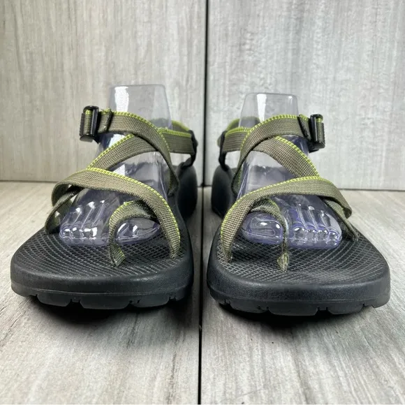 Chaco Z/Cloud Z1 Classic Green and Black Sandals Trail Hiking Shoe Mens Size 11