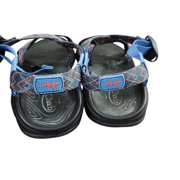 Chaco Zstrap Blue Multicolored Womens  Hiking Walking Sandals Sz 8