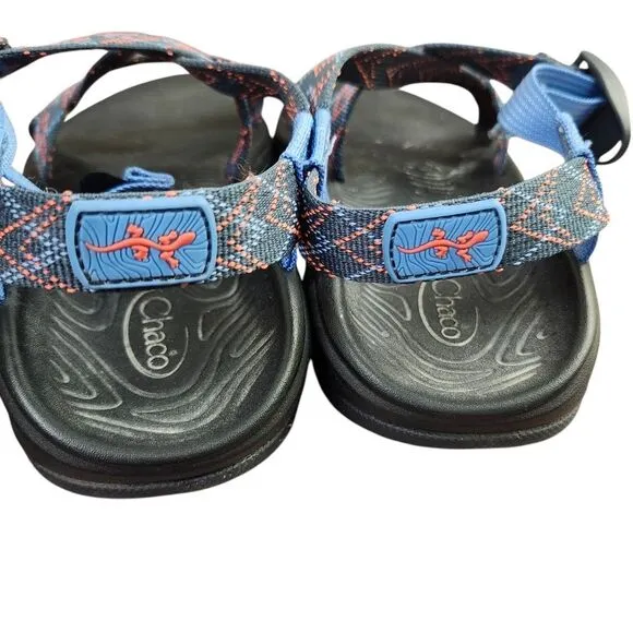 Chaco Zstrap Blue Multicolored Womens  Hiking Walking Sandals Sz 8