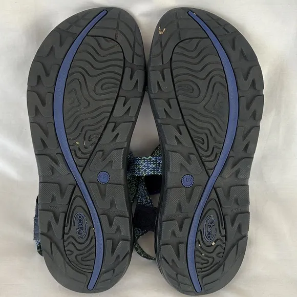 Chaco Zvolv Blue Green Strappy Sport Sandals Hiking Gorpcore Women’s 9