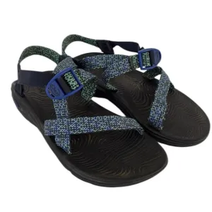 Chaco Zvolv Blue Green Strappy Sport Sandals Hiking Gorpcore Women’s 9