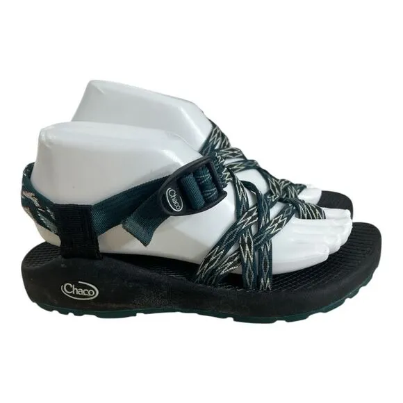 Chaco Zx2 Classic Athletic Sandals Teal Green J106124 Women Size 8 Hiking Water