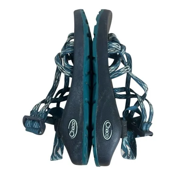 Chaco Zx2 Classic Athletic Sandals Teal Green J106124 Women Size 8 Hiking Water