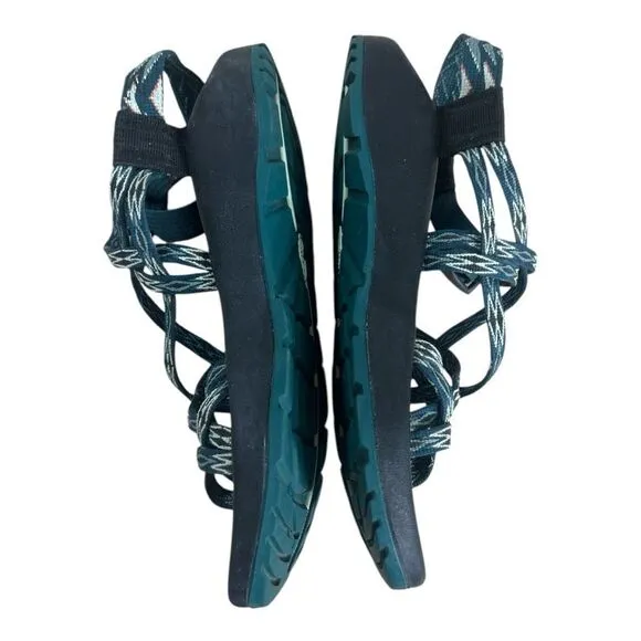 Chaco Zx2 Classic Athletic Sandals Teal Green J106124 Women Size 8 Hiking Water