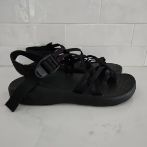 Chaco ZX/2 Classic Unaweep Double Toe Strap Athletic Hiking Sandals Black Size 8