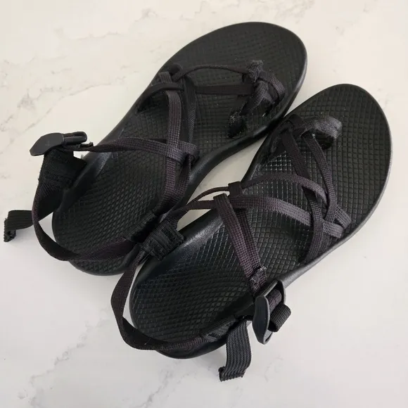 Chaco ZX/2 Classic Unaweep Double Toe Strap Athletic Hiking Sandals Black Size 8