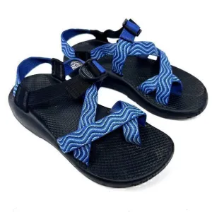 Chacos Womens Blue Black Hiking Sandals Vibram Sole Size 7