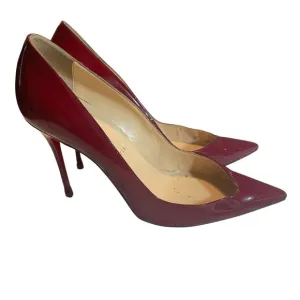 Christian Louboutin So Kate Red Patent Leather Stiletto Heel Pump Size 40