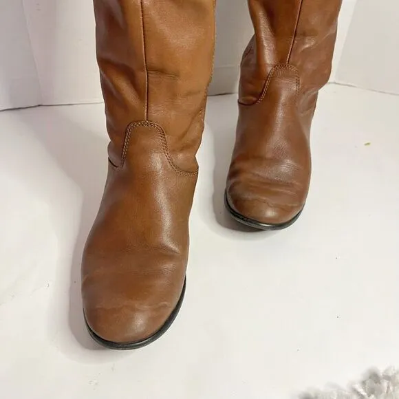 Ciao Bella Wider Calf Knee High Leg Zip Tall Riding Boots