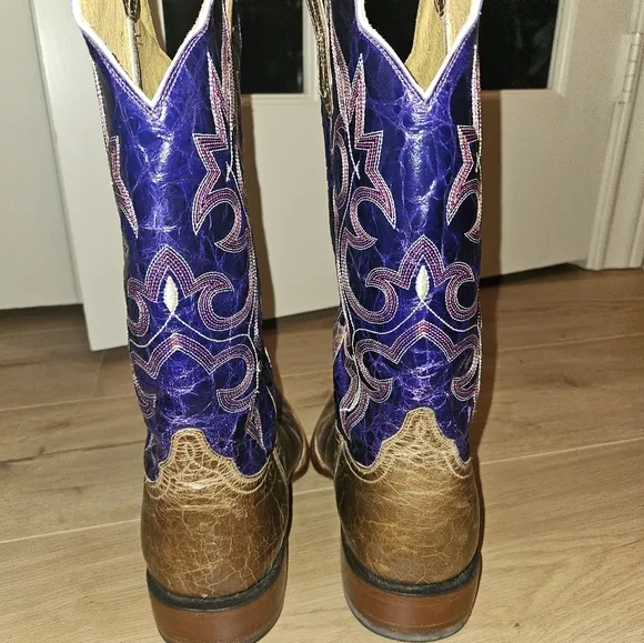 Cinch Men's Brown and Blue Western Boots Styke CMF 154 9EE