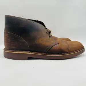 Clarks Boots Mens 13 Brown Leather Desert Beeswax Ankle Classic Casual Shoes