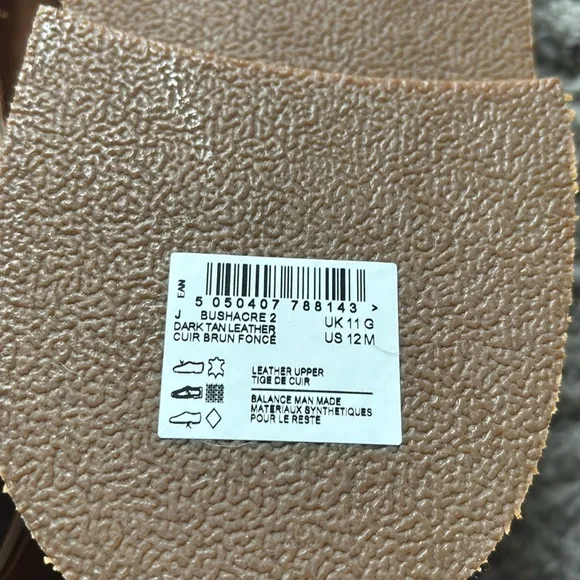 Clark’s BUSHACRE 2 DARK TAN LEATHER Men's Brown Leather Shoes