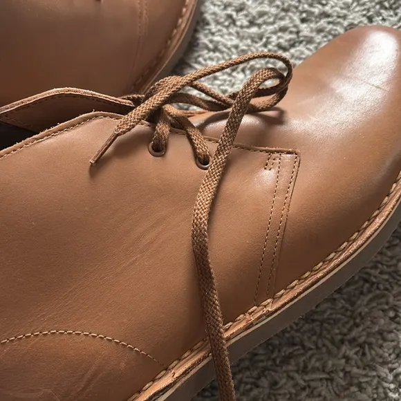 Clark’s BUSHACRE 2 DARK TAN LEATHER Men's Brown Leather Shoes