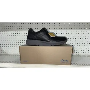 Clarks Motion Trek PT Mens Leather Casual Lace Up Sneakers Shoes Size 11.5 Black
