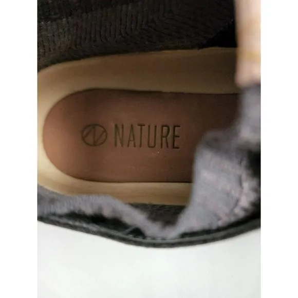 CLARKS NATURE Women's Dark Gray Combi Lace-Up Trainers Sneakers Size US 9M