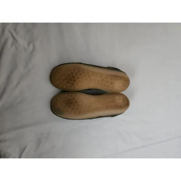 CLARKS NATURE Women's Dark Gray Combi Lace-Up Trainers Sneakers Size US 9M
