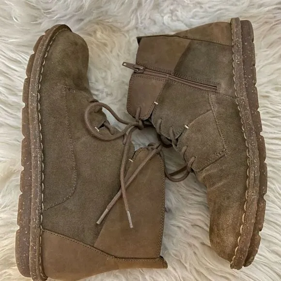 CLARKS Tamitha Key Ankle Boots Brown Suede Leather 8