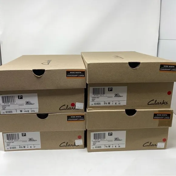 CLARKS TAMZEN MID BOOT- BLACK WIDE