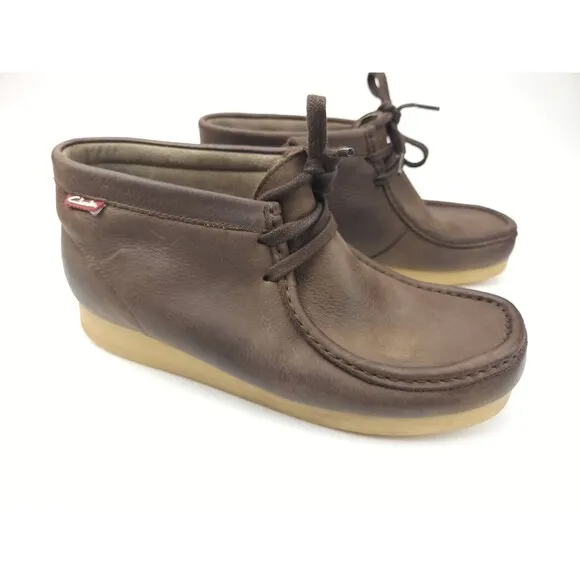 Clarks Wallabee Boots Stinson Hi Brown Chukka Leather Size 9