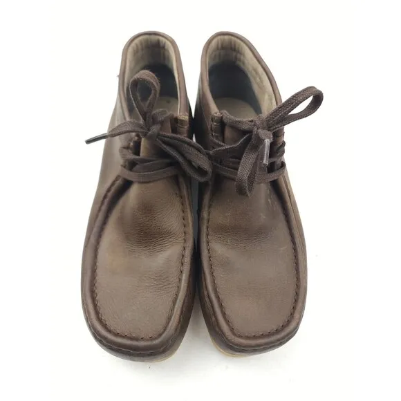 Clarks Wallabee Boots Stinson Hi Brown Chukka Leather Size 9