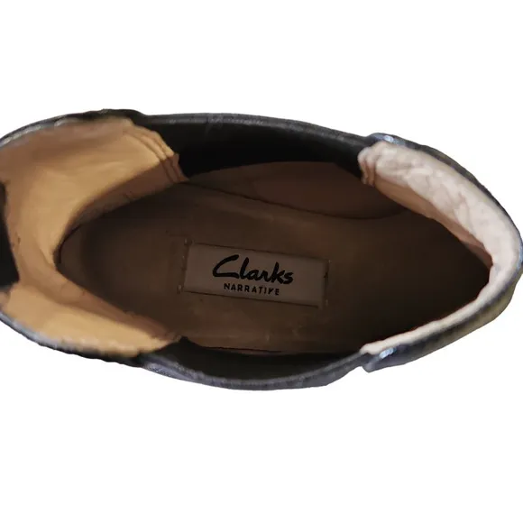Clarks Women's Black Chelsea Boots Sz 5