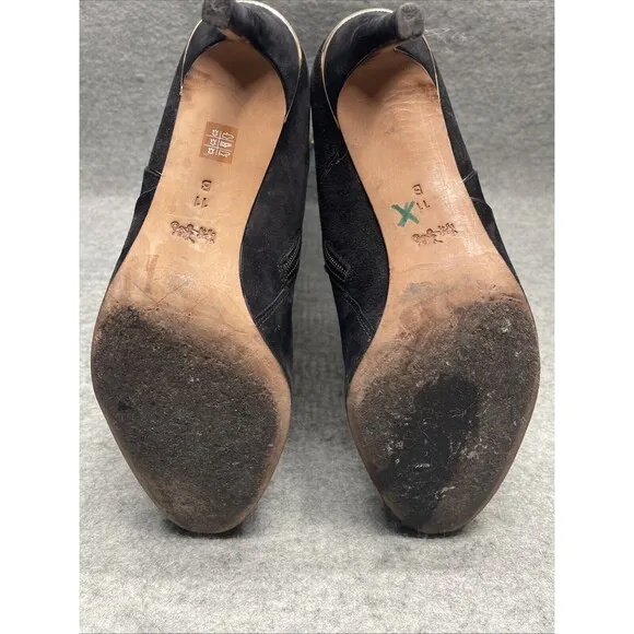 COACH &quot;Roma&quot; Women's High Heel Suede Boots US 11B Black READ