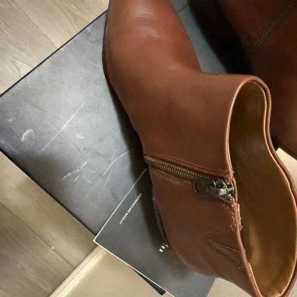 Coach Brown Leather Ankle Boots