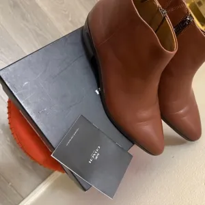 Coach Brown Leather Ankle Boots