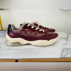 Coach Men's Burgundy Sneakers