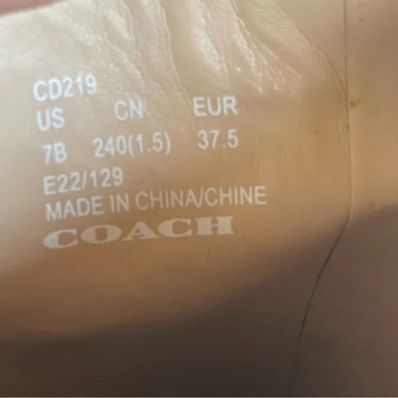 Coach NWT Alexa Leather Bootie Women size 7B